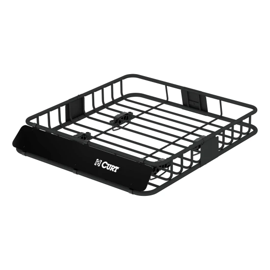 CURT roof rack cargo carrier with extension offering increased storage space on vehicle