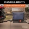 CURT hitch-mounted cargo carrier with 6-inch tall sides and durable mesh base