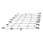 CURT Cargo Carrier Net 65x38 inches with hooks for roof racks, secure fit