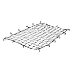 CURT Roof Basket Cargo Carrier Net with Attachment Hooks CURT cargo carrier net securing travel items over extended roof basket