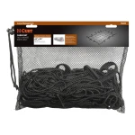 CURT Cargo Carrier Net with Hooks for Secure Vehicle Storage CURT cargo carrier net with attachment hooks, 43 x 24 inches, securing items on a vehicle