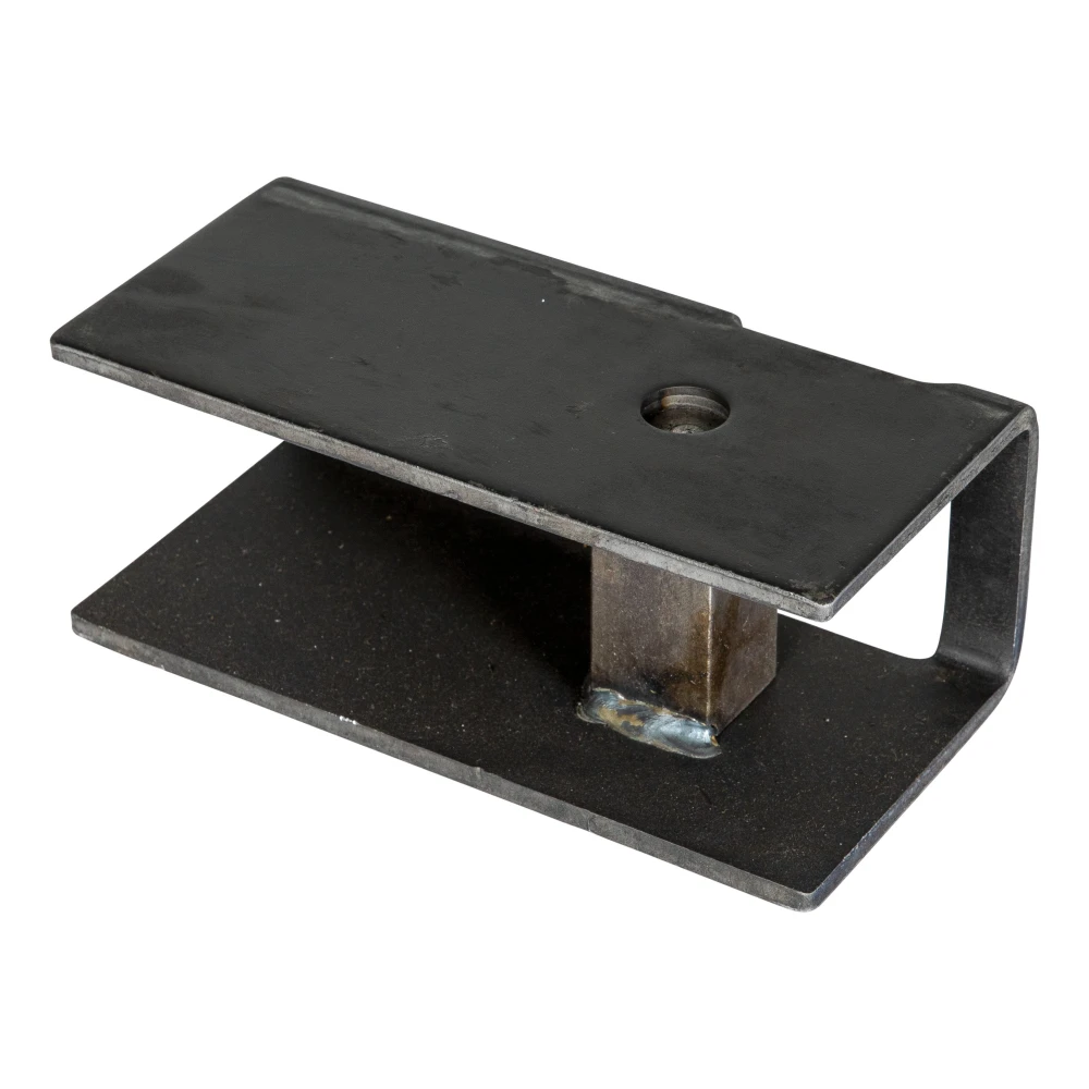 Lippert axle hanger with 10,000 lbs capacity, rear location, 6-1/8 inch on-center hole distance.