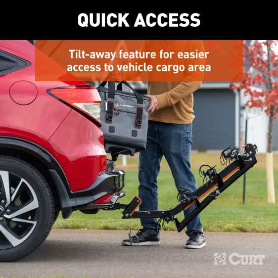 CURT ActiveLink system with adjustable drop hitch for easy accessory swaps