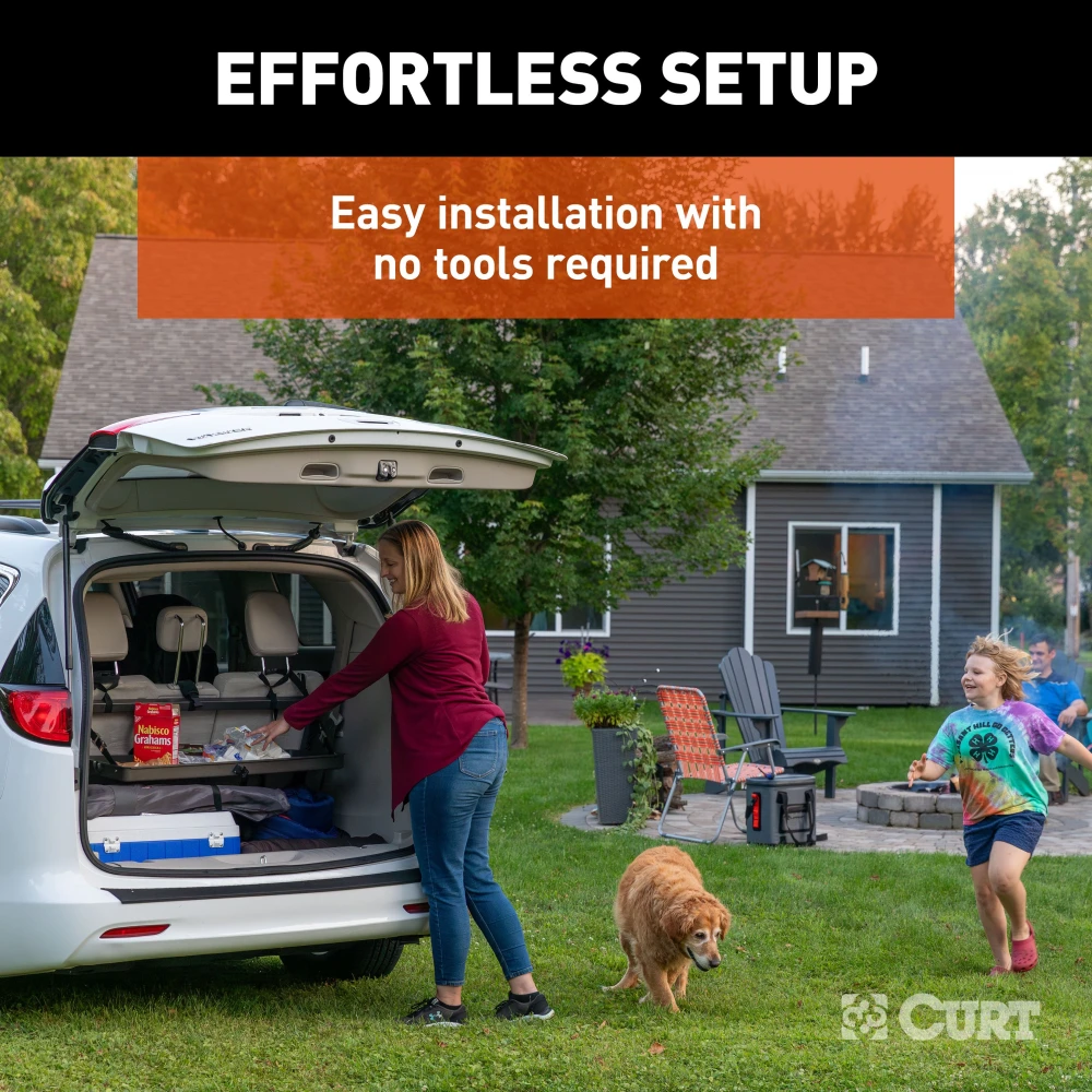 Pakka cargo caddie fits in SUV trunk, adjustable and durable for organized storage.