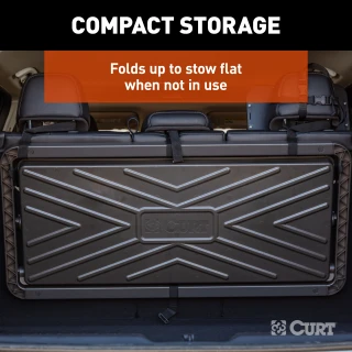 Pakka cargo caddie fits in SUV trunk, adjustable and durable for organized storage.