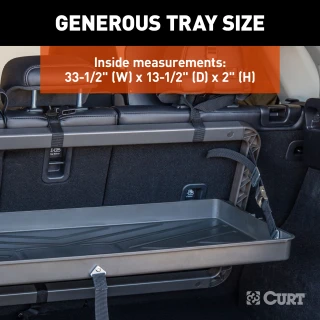 Pakka cargo caddie fits in SUV trunk, adjustable and durable for organized storage.