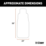 CURT Seat Defender brown car seat cover protecting against spills and dirt