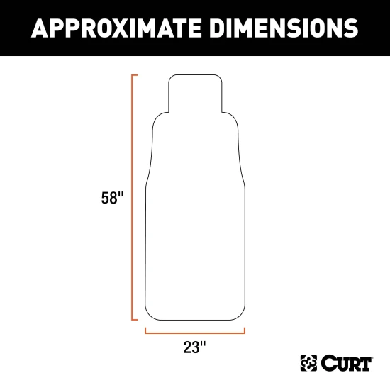 CURT Seat Defender brown car seat cover protecting against spills and dirt