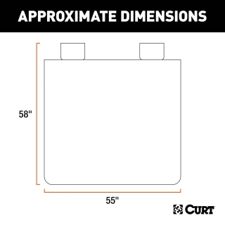 Brown CURT Seat Defender bench seat cover providing waterproof and easy-to-install protection