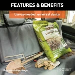 Brown CURT Seat Defender bench seat cover providing waterproof and easy-to-install protection