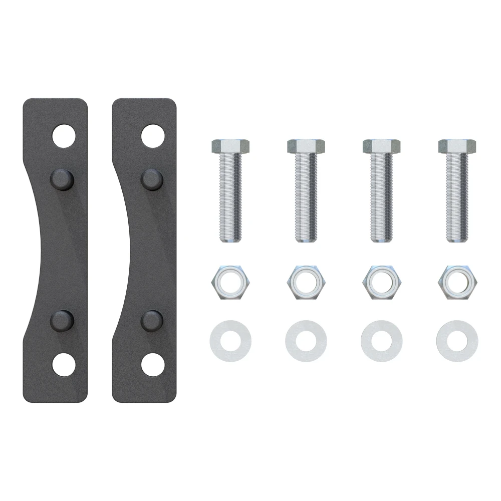 Two replacement pin plates with mounting bolts for CURT S25 slider