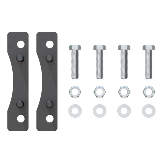 Two replacement pin plates with mounting bolts for CURT S25 slider