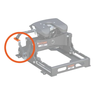 Replacement handle for CURT S-series 5th wheel sliders with orange grip