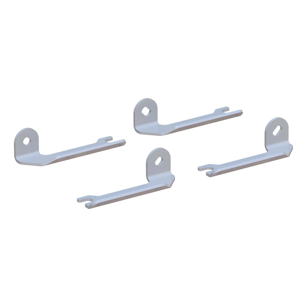 Set of four replacement handles for CURT 5th wheel puck system slider adapter