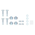 Four 5th wheel puck system anchors for CURT adapter 16023 with hardware