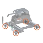 Four 5th wheel puck system anchors for CURT adapter 16023 with hardware