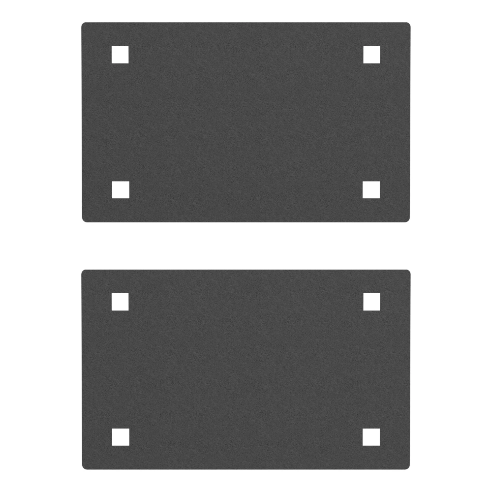 Replacement brackets for assembling CURT cargo carrier model number 18153