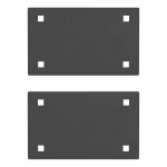 Replacement brackets for assembling CURT cargo carrier model number 18153