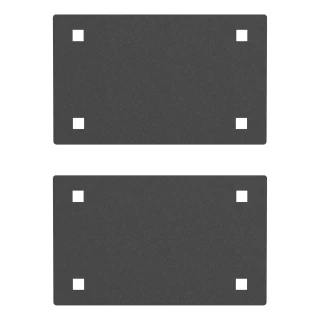 Replacement brackets for assembling CURT cargo carrier model number 18153