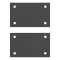 Replacement brackets for assembling CURT cargo carrier model number 18153