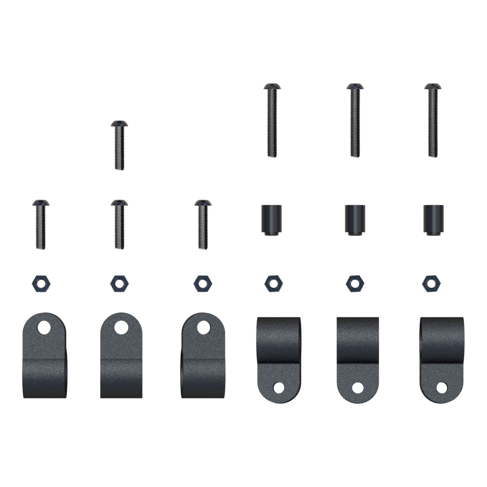 Replacement fairing hardware with clips for CURT #18115 roof rack cargo carrier