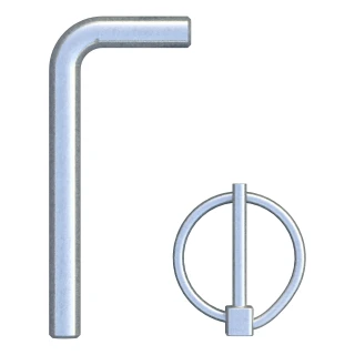 Replacement pins including primary and lynch pin for CURT #60691 gooseneck anchors, anchors not included