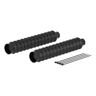 Black rubber replacement boots and zip ties for CURT Rambler tow bar