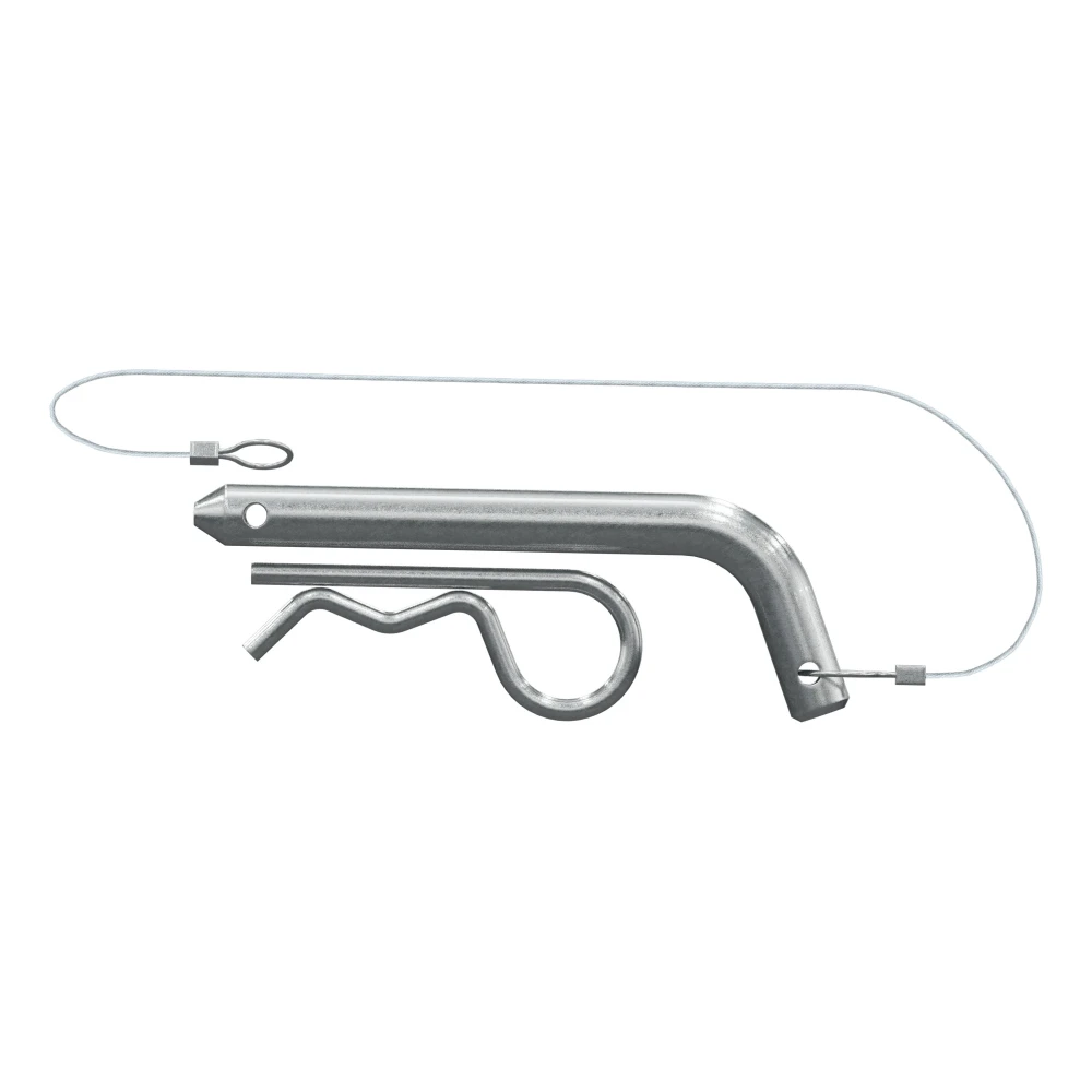 Replacement pin for CURT QuickPin trailer couplers with clip and lanyard