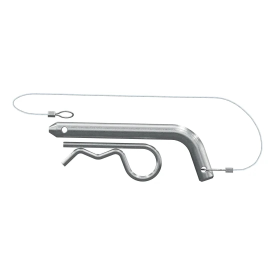 Replacement pin for CURT QuickPin trailer couplers with clip and lanyard