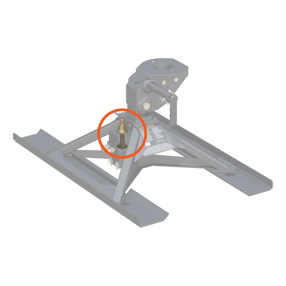 Replacement coupler tube hardware for CURT CrossWing 5th wheel hitch gooseneck applications