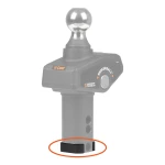 CURT replacement adapter kit for fitting RockerBall to B&W Turnoverball hitches.