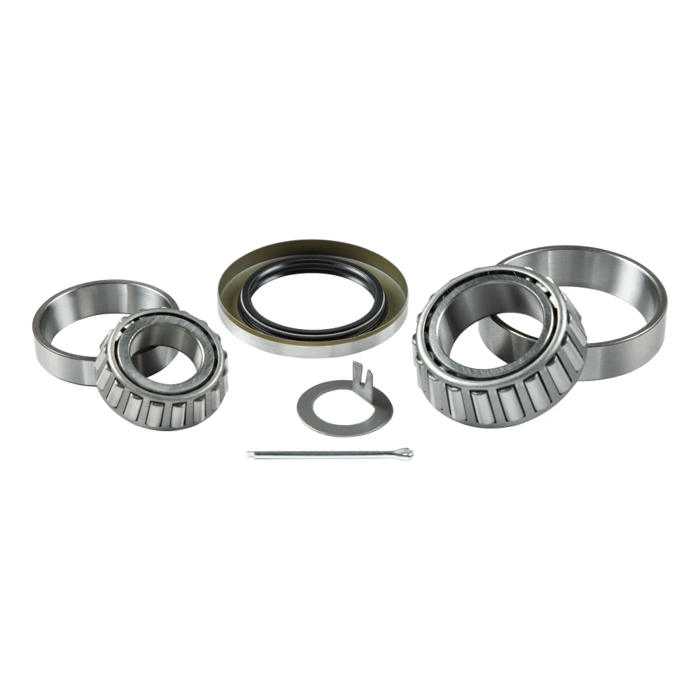 Lippert trailer bearing kit with bearings, grease seal, spindle washer, and cotter pin