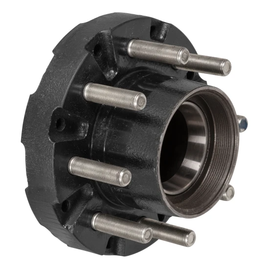 Lippert axle with 10,000 lbs capacity, durable cast iron, pre-installed studs, and 8 on 6-1/2 inch bolt pattern