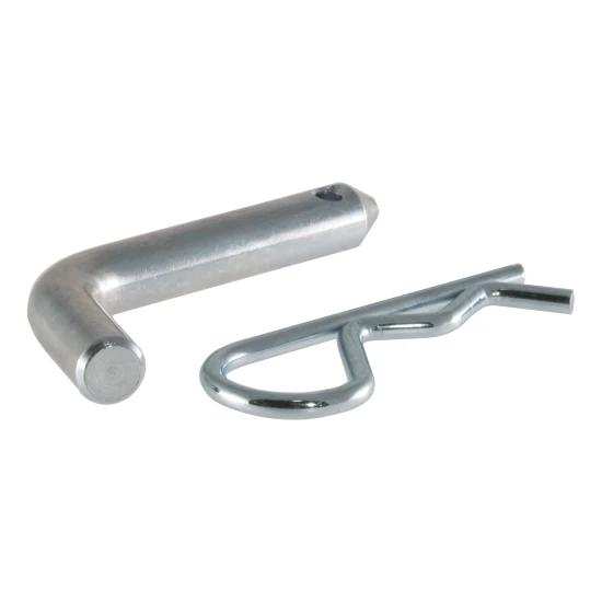 CURT 1/2 inch hitch pin with zinc finish and clip for secure towing