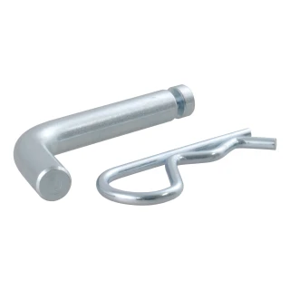 CURT 1/2 inch hitch pin with a durable zinc finish and a clip groove for secure towing.