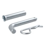 CURT 1/2 inch hitch pin with zinc finish, fits 1-1/4" or 2" shanks, secure towing