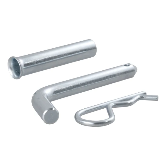 CURT 1/2 inch hitch pin with zinc finish, fits 1-1/4" or 2" shanks, secure towing