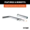 CURT 1/2 inch swivel hitch pin with zinc finish and adapter for secure towing.