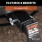 CURT 1/2 inch swivel hitch pin with zinc finish and adapter for secure towing.