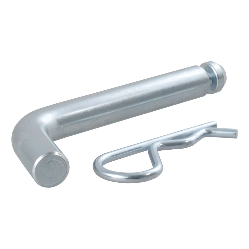 CURT 5/8 inch hitch pin with zinc finish and clip for secure towing