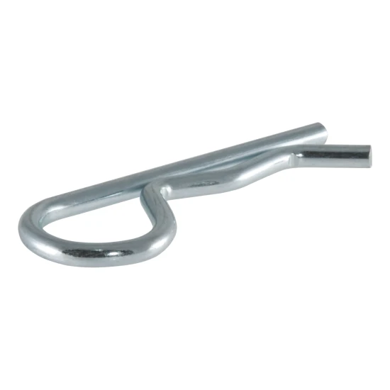 CURT hitch pin and clip with zinc finish for secure towing and corrosion resistance
