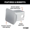 CURT chrome-plated steel receiver tube cover for 2x2 inch hitch