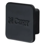 CURT 2-1/2 inch black rubber hitch tube cover on a class 5 receiver