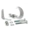 CURT front mount tow hook for 4WD, 10,000 lbs capacity, chrome finish