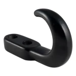 Black CURT front mount tow hook, forged steel, 10,000 lbs capacity, suitable for 4WD