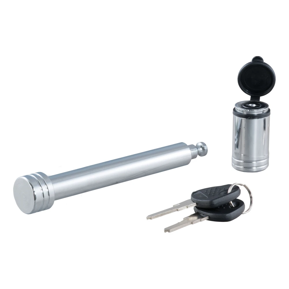 CURT barbell hitch lock with 5/8 inch pin for 2 to 3 inch hitch receivers