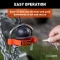 CURT universal trailer coupler lock with bright orange finish, fitting 1-7/8", 2" and 2-5/16" couplers, offering easy and secure installation.