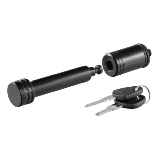CURT hitch lock with barbell design and 5/8 inch pin for 2 inch receiver tube