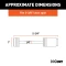 CURT coupler lock with chrome finish and barbell design, fits 3-3/8 inch span latch-type couplers.