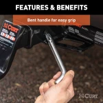 CURT 5/8 inch hitch pin with swivel clip, ideal for 2 or 2-1/2 inch hitch receivers.